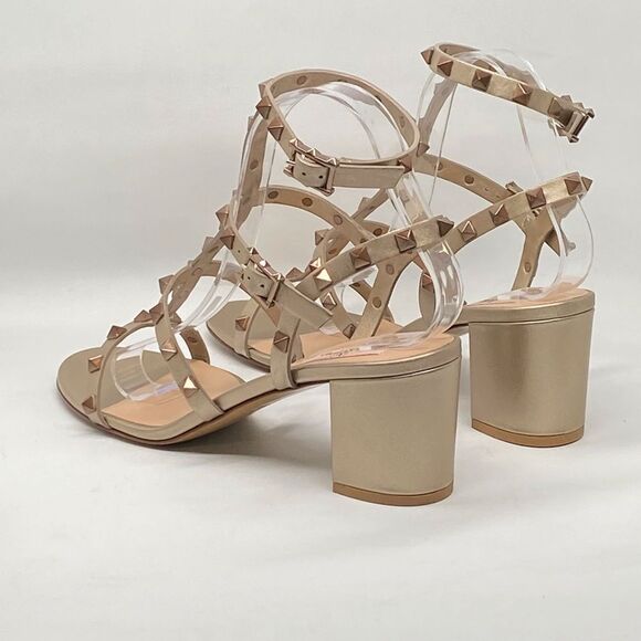 Valentino Garavani Rockstud Caged Leather Sandals size 40 - Picture 8 of 13